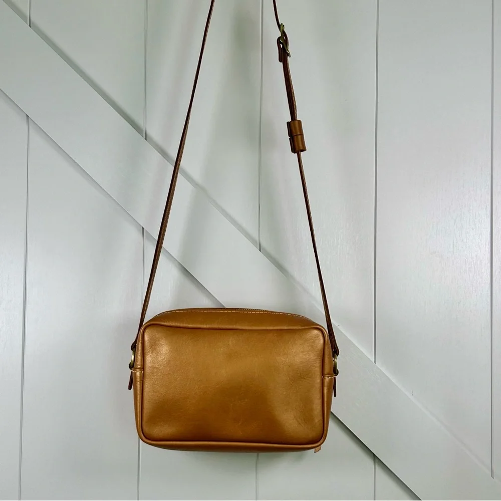 Genuine authentic “Portland Leather” camera style Crossbody bag - Picture 11 of 11